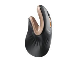 CP016806 - Rat�n Mini Vertical Ergon�mico ProtoArc EM11 NL Bluetooth 5.0 USB-C 2400dpi Negro/Dorado (CP016806)