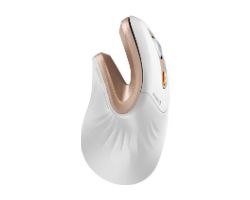 CP016807 - Rat�n Mini Vertical Ergon�mico ProtoArc EM11 NL Bluetooth 5.0 USB-C 2400dpi Blanco/Dorado (CP016807)