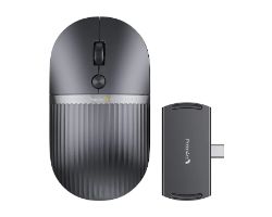 CP013076 - Rat�n ProtoArc HubMouse Inal�mbrico Bluetooth 2.4GHz USB Recargable Conexi�n Multidispositivo 3en1 Negro Metalizado (CP013076)