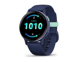 010-02862-12 - Smartwatch Garmin Vivoactive 5 AMOLED Digital T�ctil Color 1.2? 42mm 4Gb Multideporte NFC WiFi Bluetooth GPS ANT+ Cuerpo Azul Correa Silicona Azul (010-02862-12)