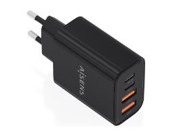 A110-1028 - Cargador de Pared AISENS GaN 32W PD 3.0 QC 3.0 2xUSB-A 2xUSB-C Negro (A110-1028)