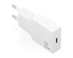 A110-1001 - Cargador de Pared AISENS Ultra Delgado GaN 30W PD 3.0 QC 3.0 1xUSB-C Blanco (A110-1001)