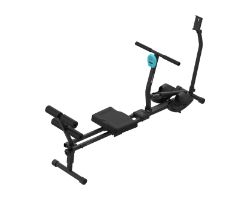 A01_EU01_118904 - Remo de Fitness Cecotec Drumfit Rower CompactROW. Resistencia hidr�ulica ajustable en 12 niveles, Soporta hasta 110 kg, dise�o plegable. (A01_EU01_118904)
