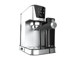 00651 - Cafetera Semiautom�tica CECOTEC Power Espresso 20 Cream 1350W Espresso/Cappuccino/Latte Pantalla T�ctil Color Sistema Thermoblock 20 Bares Dep�sito Leche 700ml Dep�sito Agua 1L 2 Tazas Negra/Acero Inoxidable (00651)