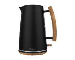 01479 - Hervidor de Agua CECOTEC ThermoSense 400 Black Woody 3000W 1.7L Filtro Antical Base con Giro 360� Acero Inoxidable (01479)