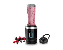 04395 - Batidora de Smoothies CECOTEC Power Titanium 350W Vaso Port�til 600ml 4 Cuchillas con Recubrimiento de Titanio Piezas no El�ctricas Aptas para Lavavajillas Negra (04395)