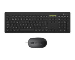 UK505446 - Kit Teclado + Rat�n UNYKA Slim QWERTY 108 Teclas RF Wireless 2.4 GHz Portugu�s �ptico 2400dpi 4 Botones Negro (UK505446)