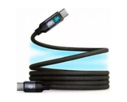 SUBCAB-C10090 - Cable SUBBLIM PowerMag LED USB-C/M a USB-C/M PD 100W 2m Negro (SUBCAB-C10090)