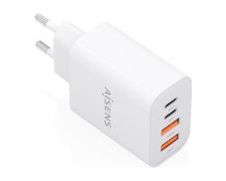 A110-1027 - Cargador de Pared AISENS GaN 32W PD 3.0 QC 3.0 2xUSB-A 2xUSB-C Blanco (A110-1027)