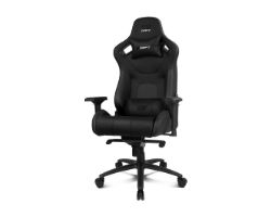 DR600BK - Silla Drift Gaming Deluxe XL. Soportar hasta 150 kilos. Uso continuado para jugar o trabajar. Reclinable hasta los 135�. Ruedas silencios. Negra (DR600BK)