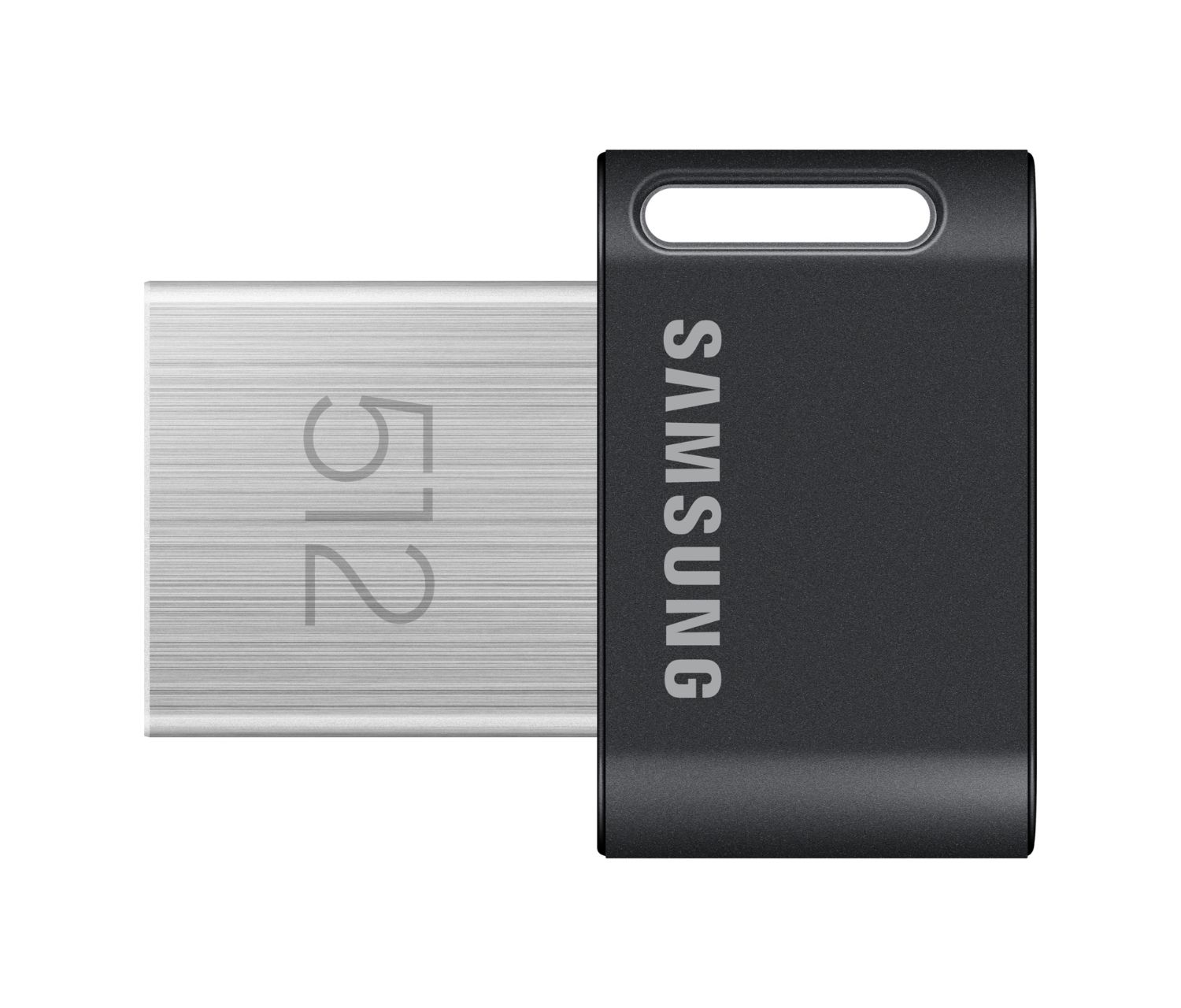 MUF-512AB/APC - Pendrive Samsung Fit Plus 512Gb USB-A 3.0 Lectura 400 Mb/s Llavero Negro/Acero Inoxidable (MUF-512AB/APC)