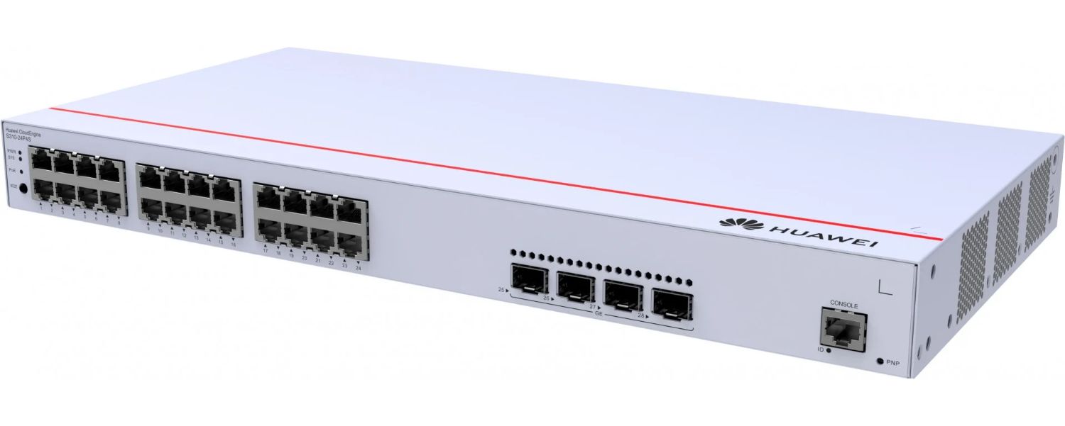 98012201 - Punto de Acceso Huawei CloudEngine S310-24P4S 24xRJ45 GbE 4xSFP PoE+ Rack 1U Gris (98012201)