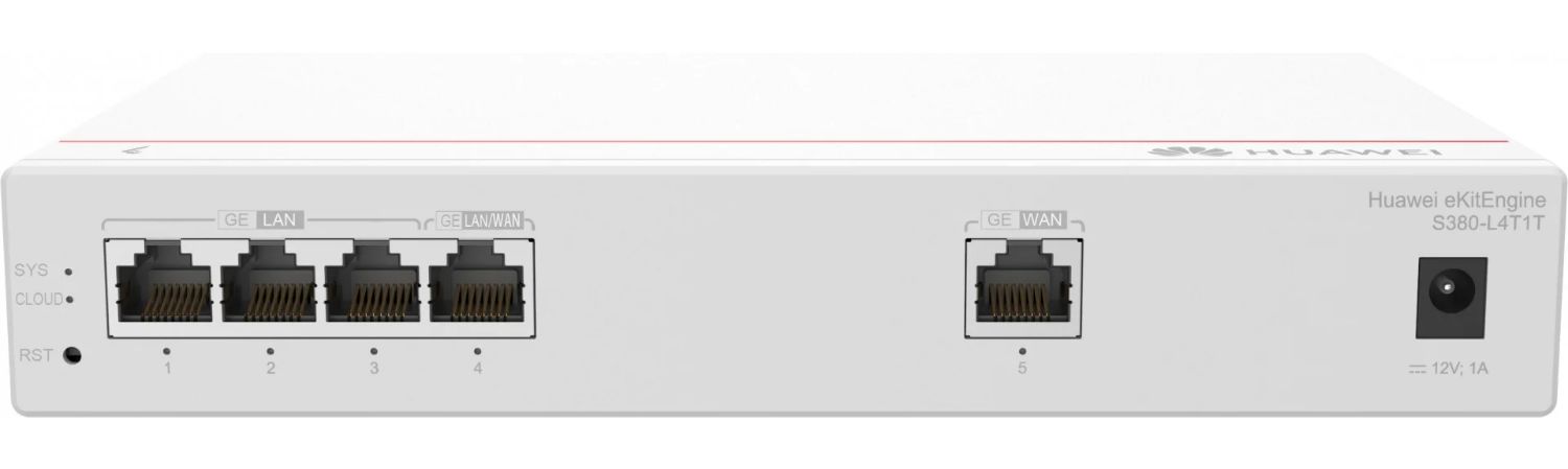98012177 - Switch Huawei S380-L4T1T 4xRJ45 GbE Rack Gris (98012177)