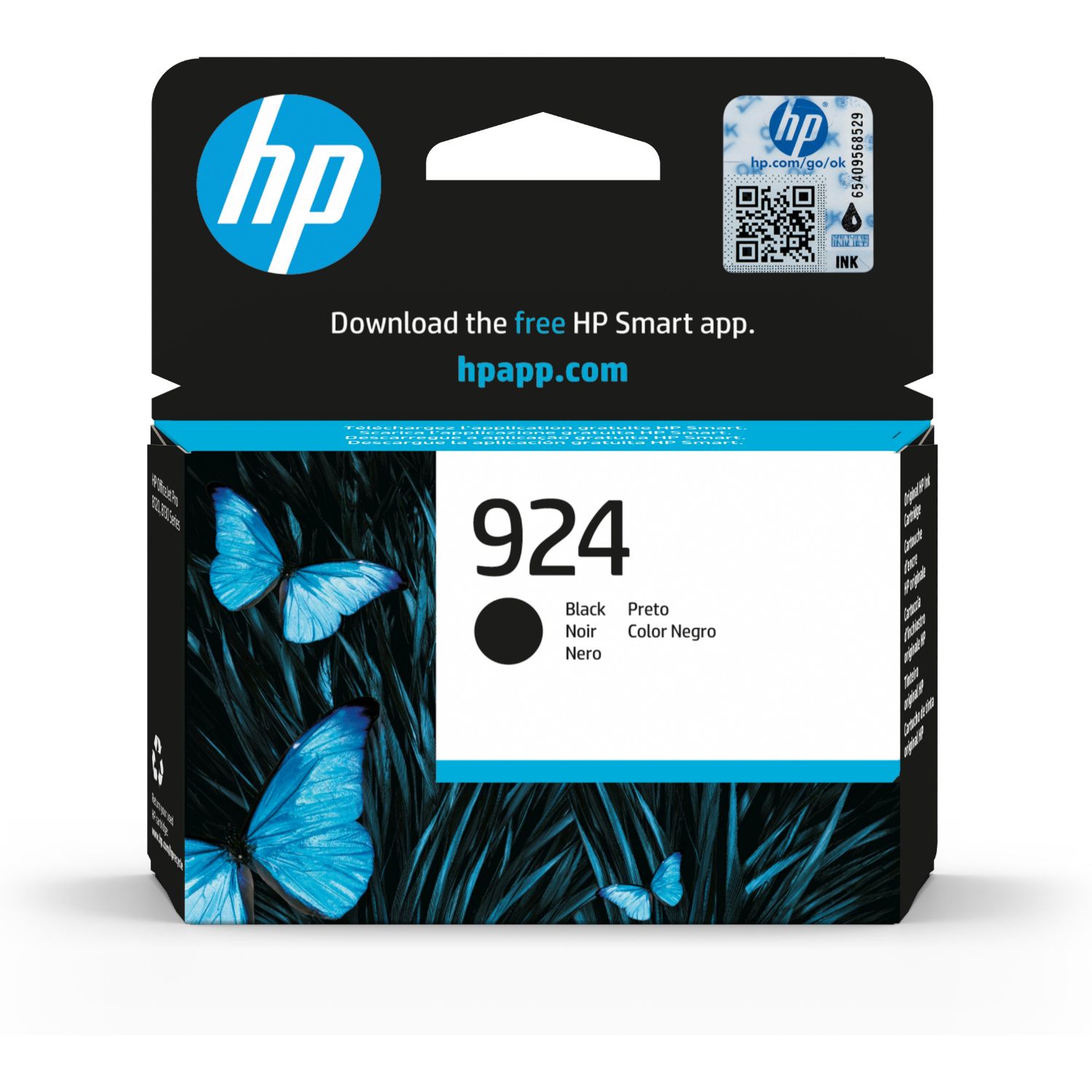 4K0U6NE - Tinta HP 924 500 pginas Negro (4K0U6NE)