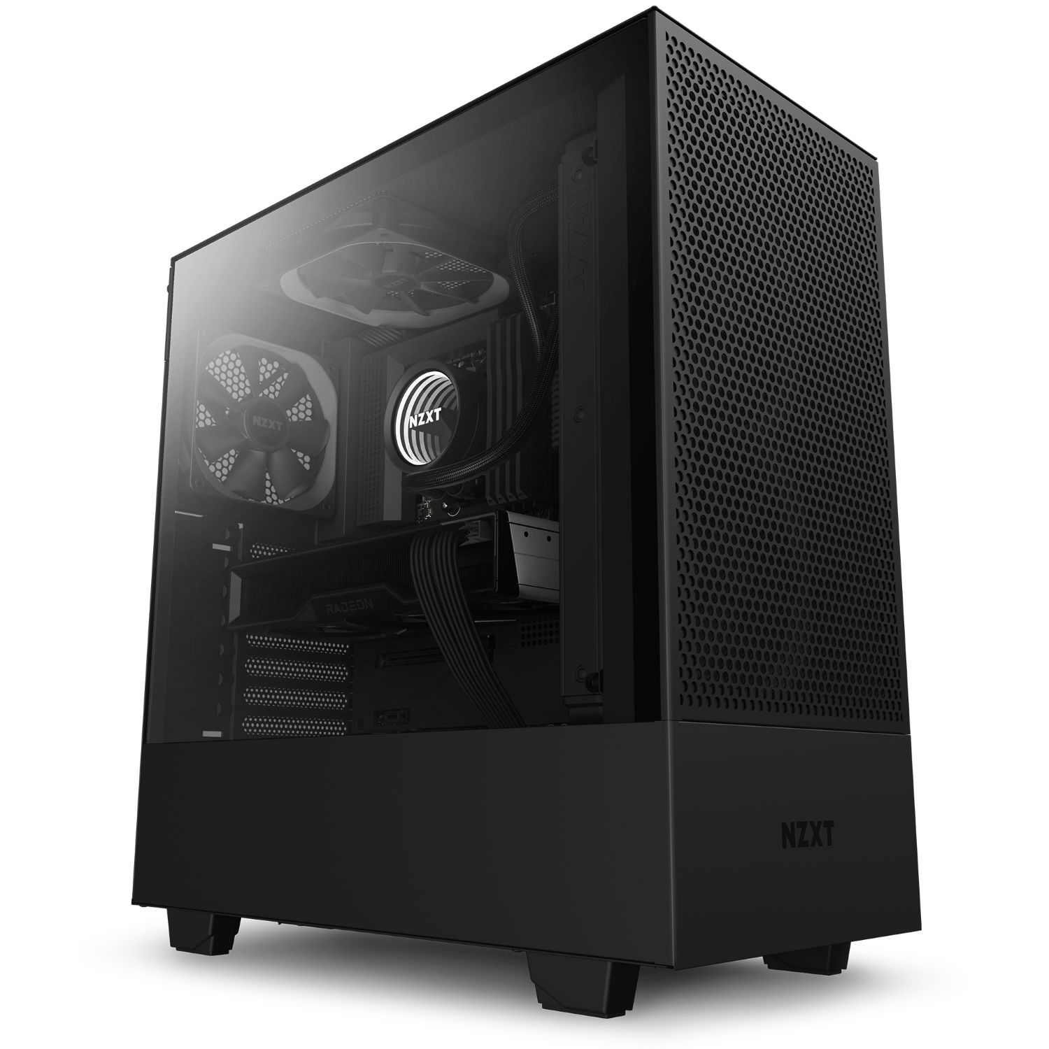 CC-H52FB-01 - Caja PC NZXT H510 Flow Ventana Lateral de Cristal Templado 120mm 1xUSB-A 1xUSB-C ATX mATX Mini-ITX Negra (CC-H52FB-01)