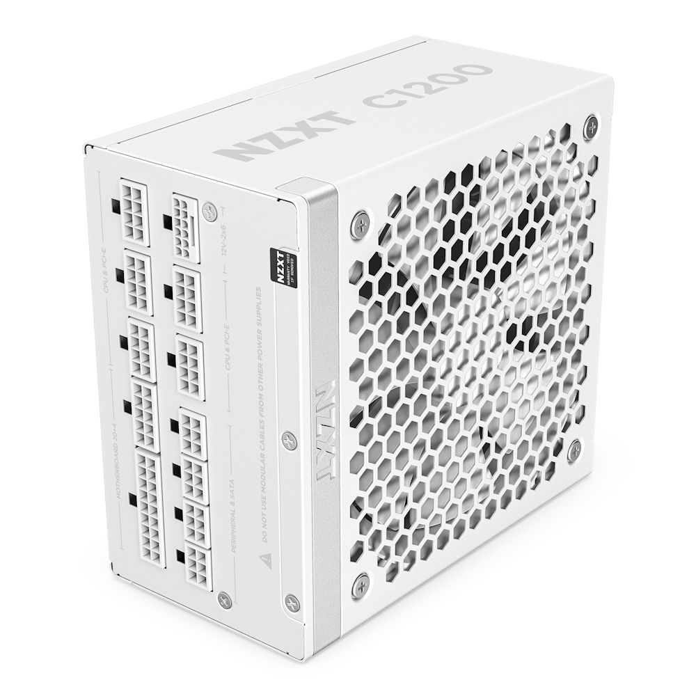 PA-2G2BW-EU - Fuente NZXT C1200 1200W ATX PFC Activo 91.6% 24-pin ATX 4xMolex 80 Plus Gold Blanca (PA-2G2BW-EU)