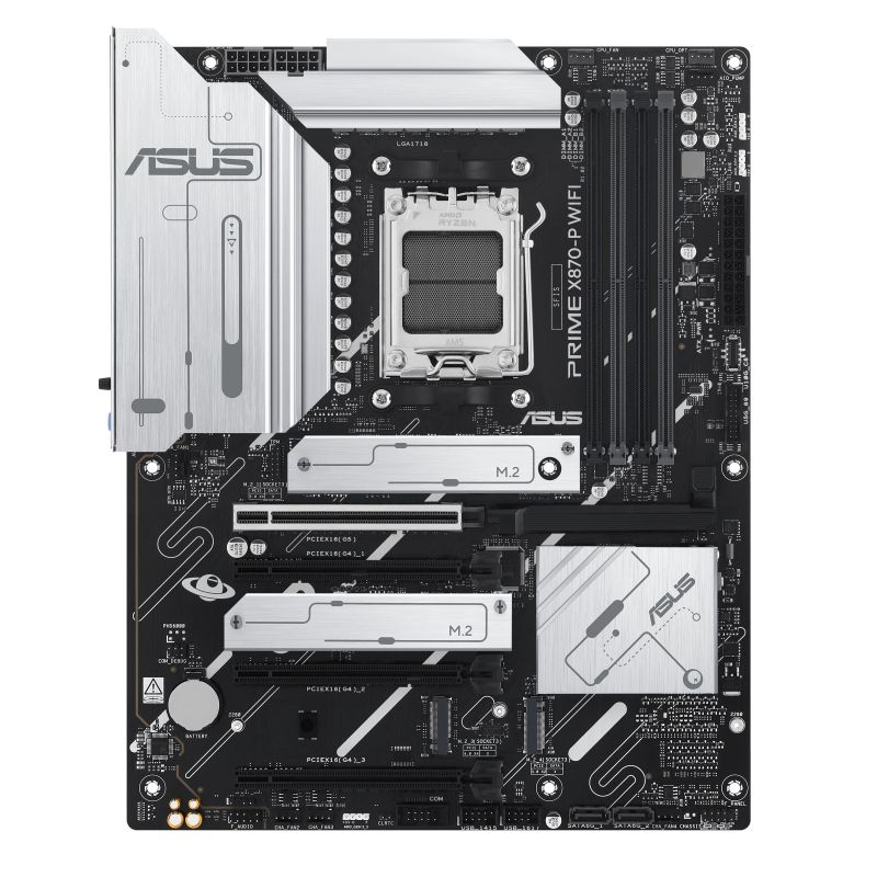 90MB1IS0-M0EAY0 - Placa base ASUS PRIME X870-P WIFI: (AM5) 4xDDR5 M.2 SATA3 PCIe USB 2.0 USB-A 3.0/3.1 USB-C 4.0 DP 1.4a HDMI 2.1 RJ45 7.1 ATX WiFi 5 Bluetooth 5.4 2.5 Gigabit Ethernet