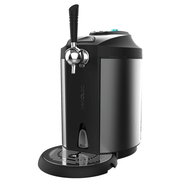 A01_EU01_100009 - Grifo Dispensador CECOTEC BeerFlow Steel 5000, de cerveza, con acabados de acero inoxidable de 65 W con temperatura ajustable de 2C a 12C, compatible con barriles universales presurizados y no presurizados de 5L, (A01_EU01_100009)