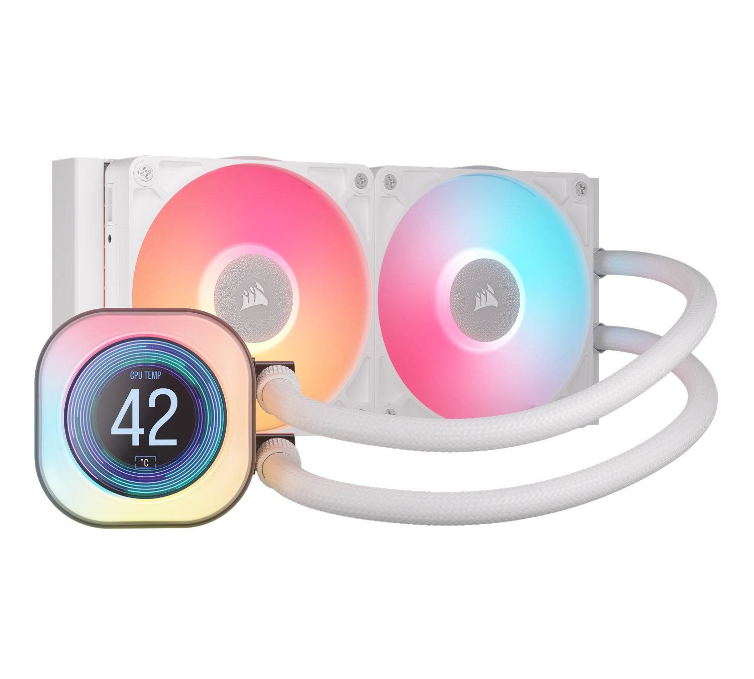 CW-9061025-WW - Refrigeracin Lquida Corsair iCUE Link Titan 240RX Multisocket Pantalla LCD RGB Blanca (CW-9061025-WW)