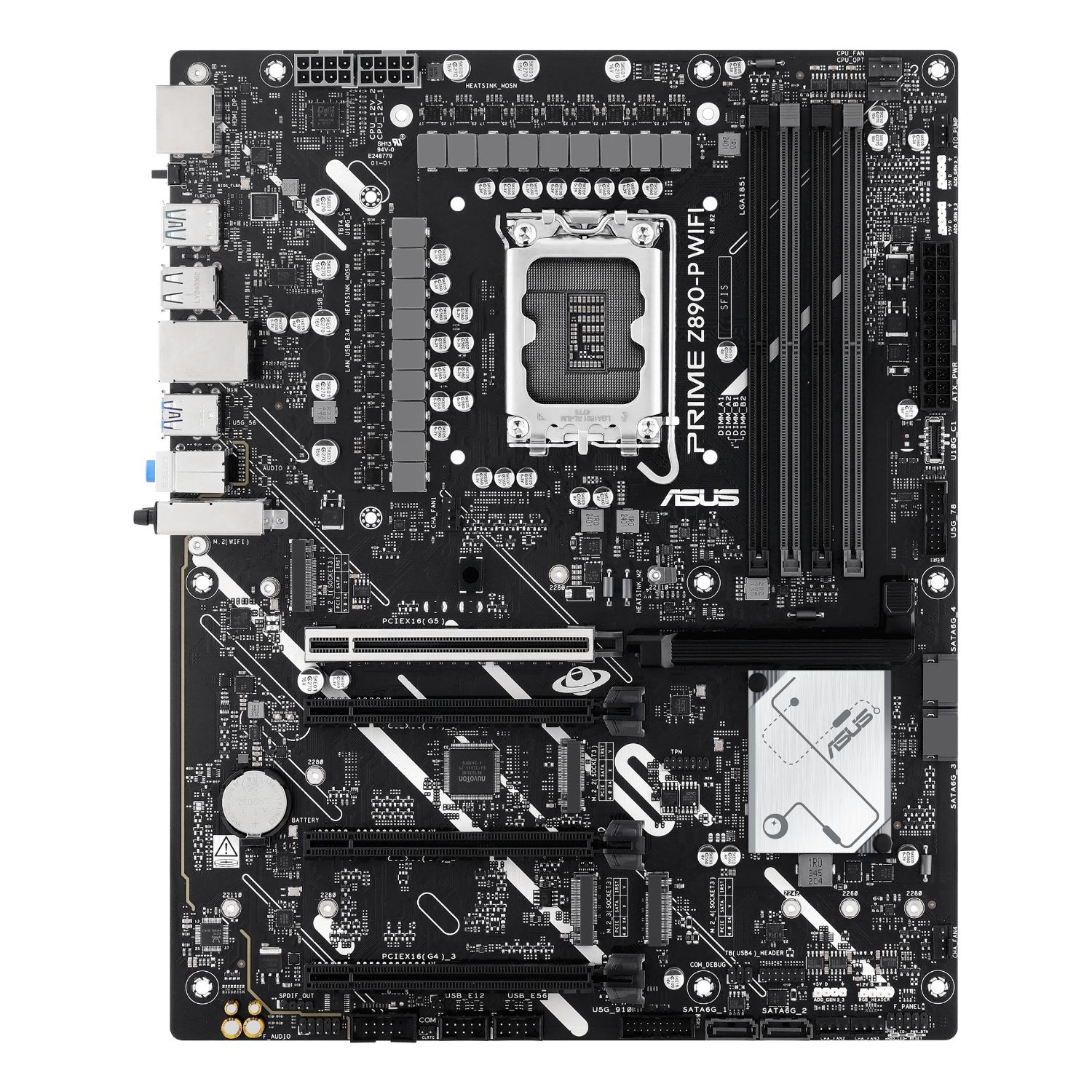 90MB1I70-M0EAY0 - Placa base ASUS PRIME Z890-P WIFI: (1851) 4DDR5 M.2 SATA3 PCIe USB-A/C DP HDMI 7.1 ATX WiFi 7 Bluetooth 5.4 Ethernet 2.5GbE