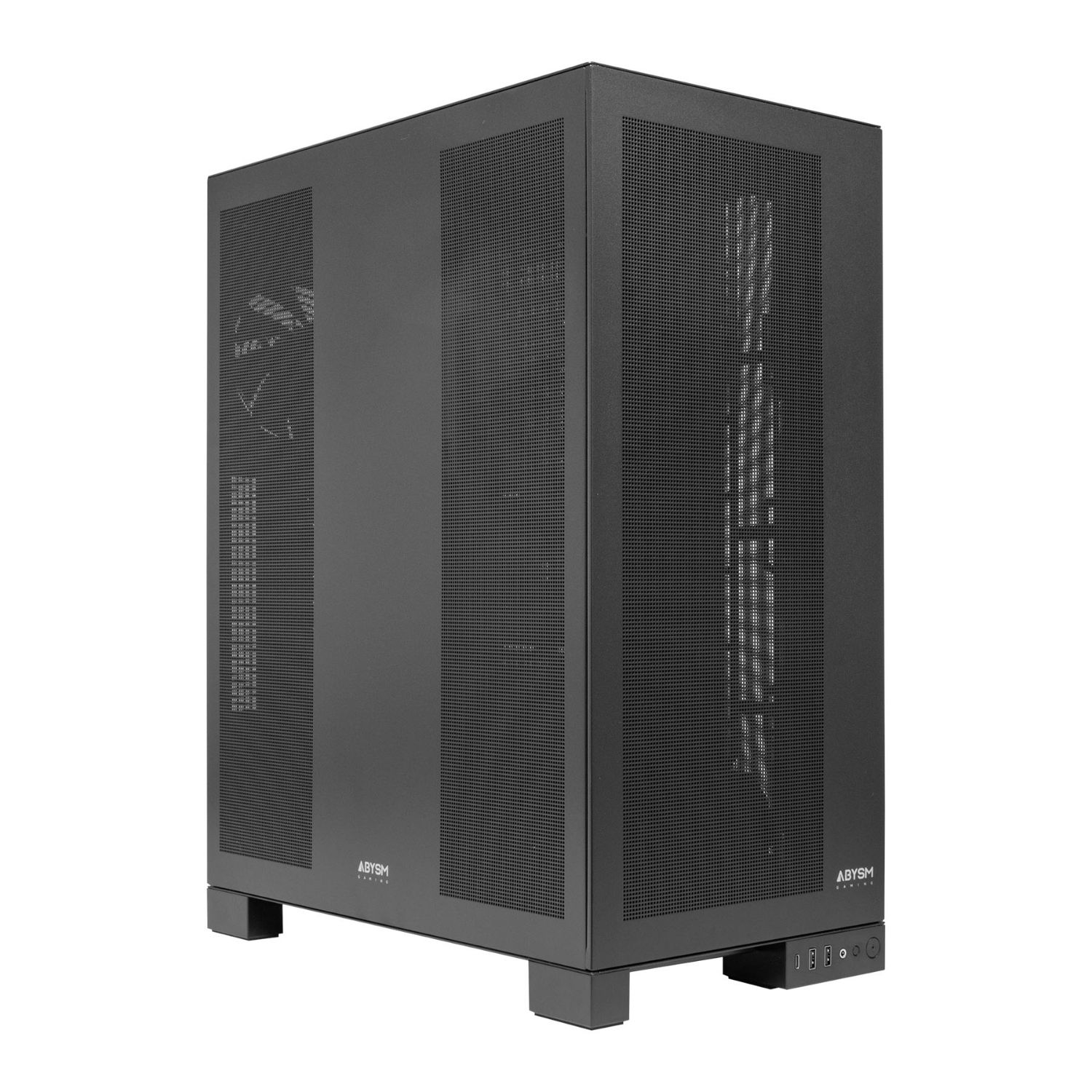 AB125801 - Caja Abysm AI PRO 100 2xUSB-A 3.0 1xUSB-C 3.1 ATX mATX EATX Mini-ITX Negra (AB125801)