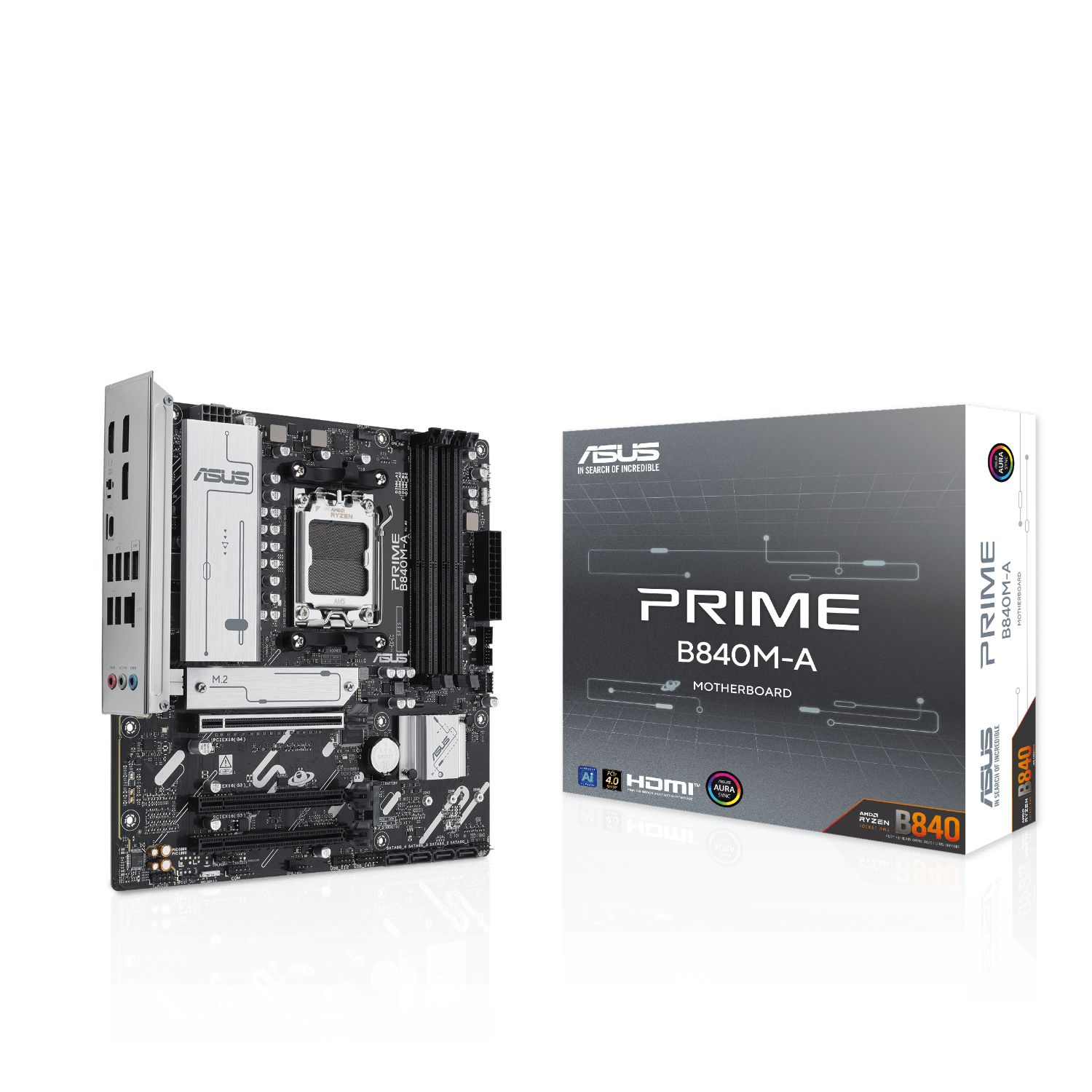 90MB1J10-M0EAYC - ASUS PRIME B840M-A-CSM: (AM5) 4DDR5 4SATA6 Usb-C HDMI 2Usb-A (90MB1J10-M0EAYC)