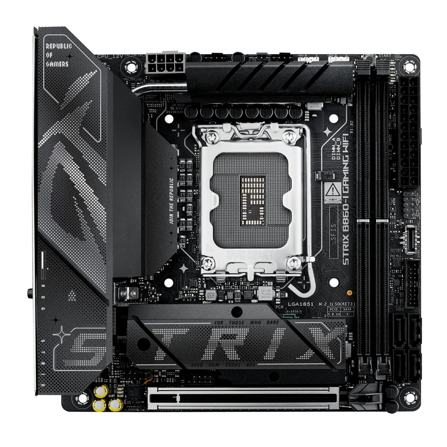 90MB1JB0-M0EAY0 - ASUS ROG STRIX B860-I GAMING WIFI: (LGA1851) 2DDR5 HDMI DP 4SATA6 Usb-C Usb-A Mini-ITX (90MB1JB0-M0EAY0)