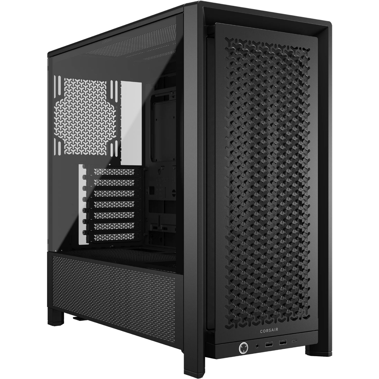 CC-9011290-WW - Caja Gaming Corsair Frame 4000D Ventana Lateral de Cristal Templado 2xUSB-A 3.0 1xUSB-C 3.1 ATX EATX mATX Mini-ITX Negra (CC-9011290-WW)