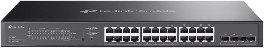 SG2428LP - Switch TP-Link 16xPoE+ 8xRJ45 4xSFP GbE Rack Negro (SG2428LP)