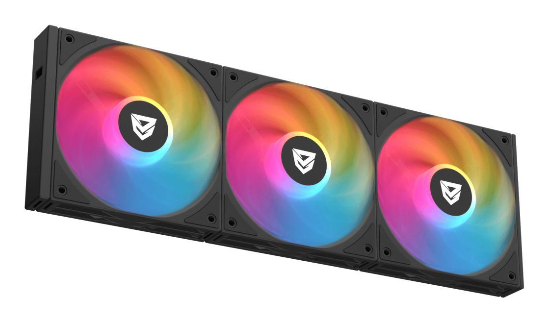 NF-FAN-STELLAR-B - Ventilador Nfortec Modular ARGB Kit 3 Negro (NF-FAN-STELLAR-B)