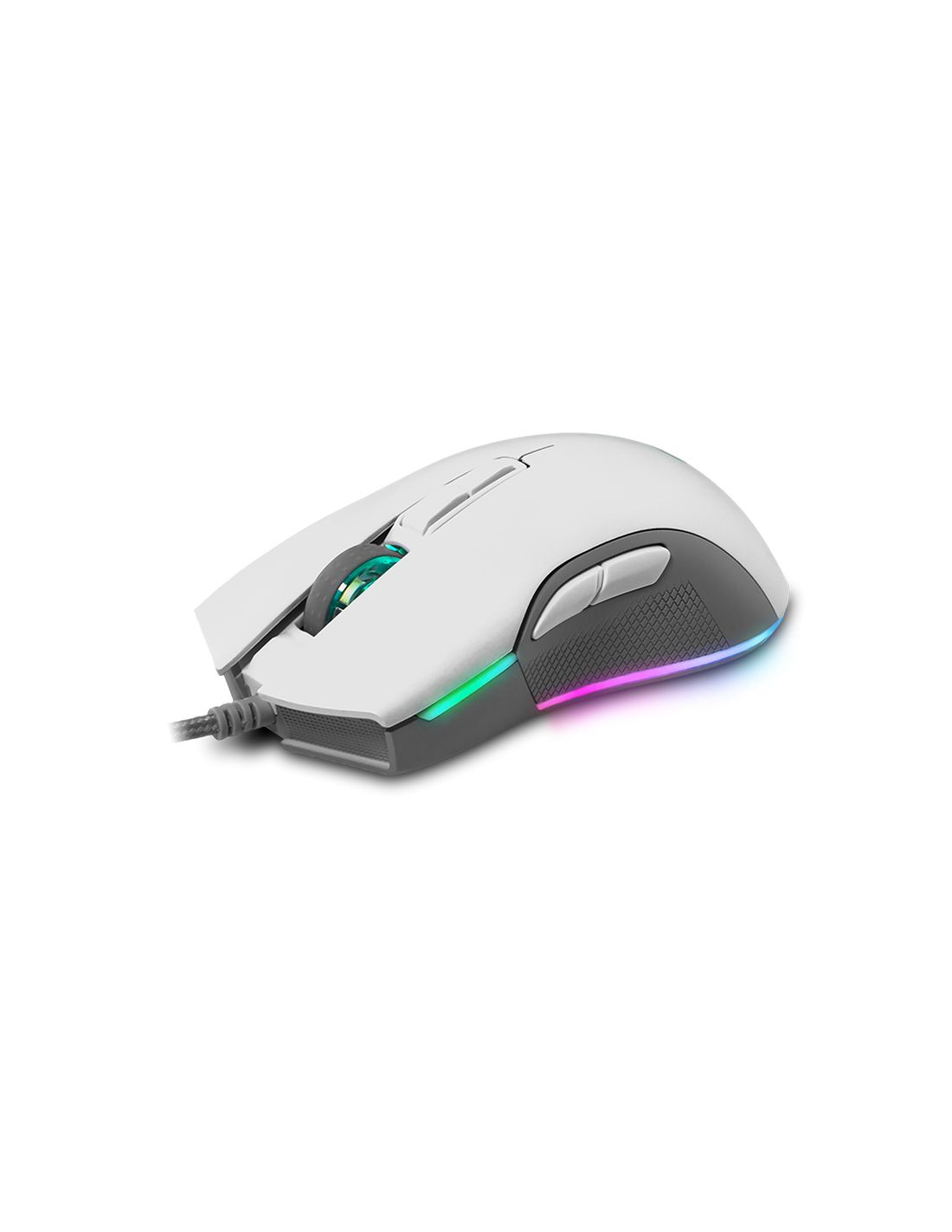 NS-MS-EOS-IVORY - Ratn Gaming Profesional Newskill EOS USB-A Cable 1.8m RGB 16000dpi 7 Botones Ivory (NS-MS-EOS-IVORY)