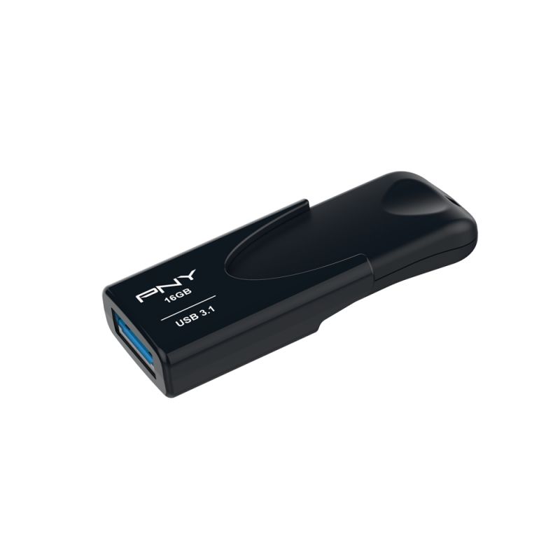 FD16GATT431KK-EF - Pendrive PNY Attach 4 16Gb USB-A 2.0 Lectura 80 Mb/s Escritura 20 Mb/s Negro (FD16GATT431KK-EF)
