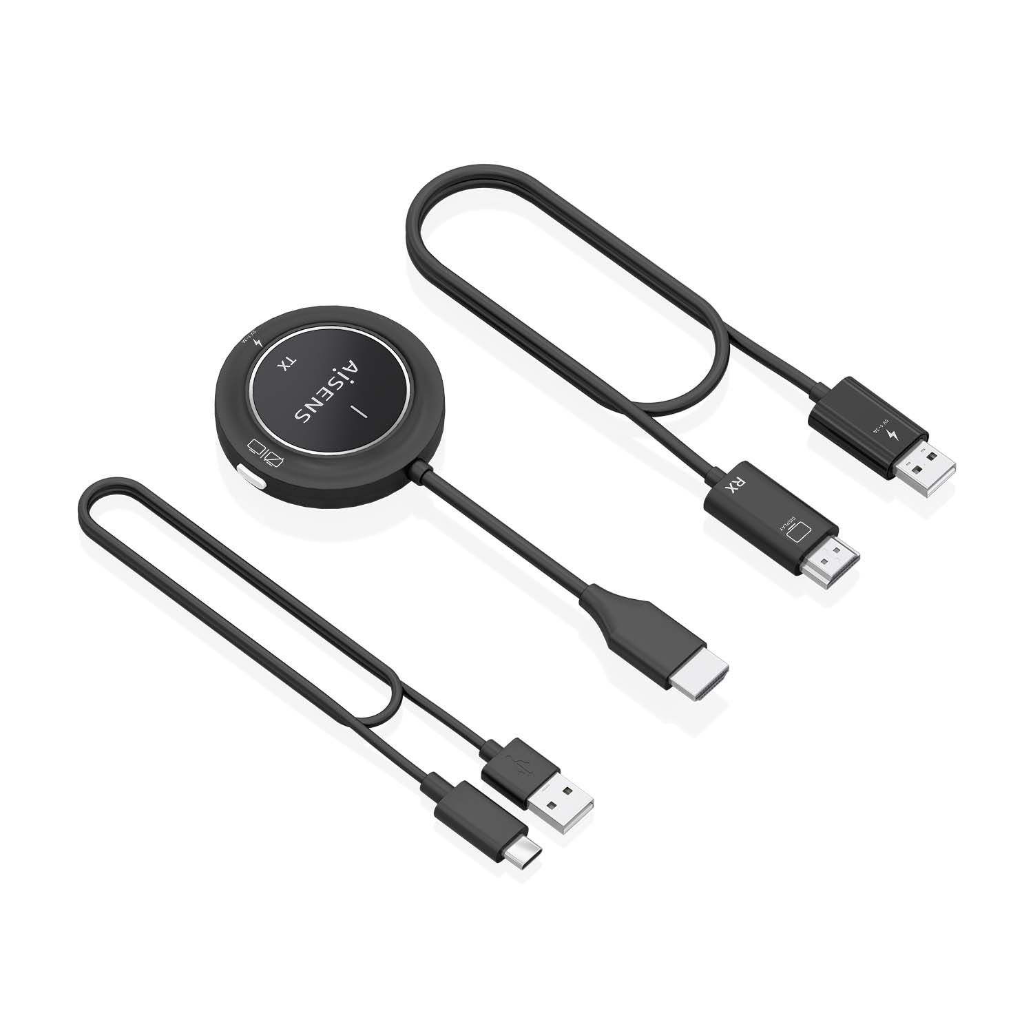 ASWL-H2K30M002-BK - Adaptador/Transmisor de Vdeo Inalmbrico AISENS HDMI Negro (ASWL-H2K30M002-BK)