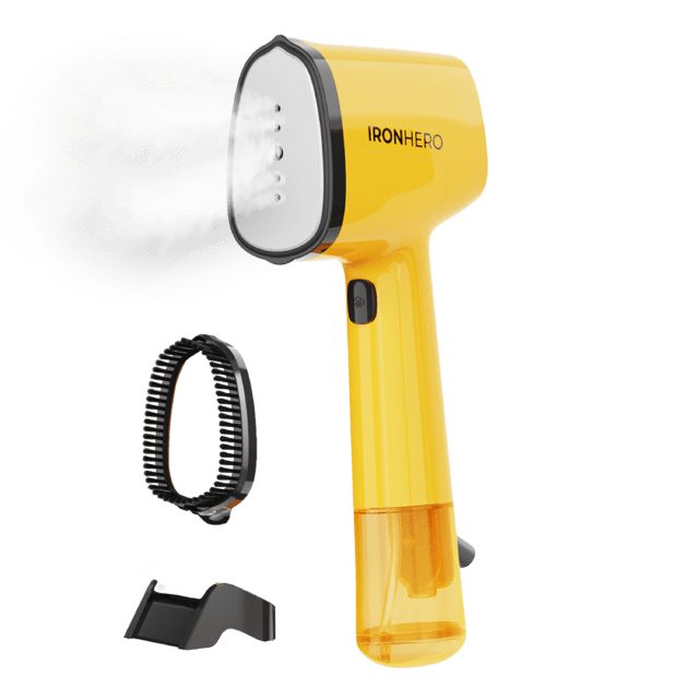 A01_EU01_104314 - Plancha Vertical CECOTEC IronHero V-1500 Essential, con suela cermica y 1500W de potencia. Amarillo. (A01_EU01_104314)