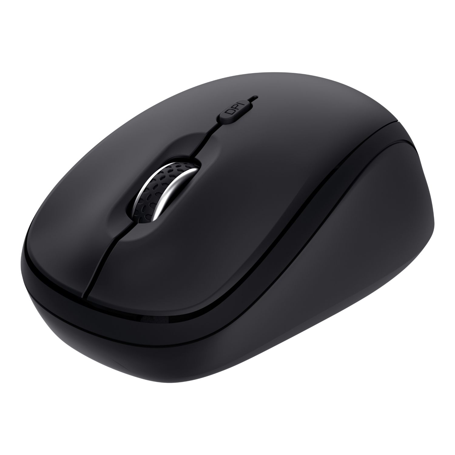 25440 - Ratn Trust Yvi+ ptico Ambidextro Multidispositivo Silencioso RF Wireless 2.4GHz/Bluetooth 1600dpi 3 Botones Negro (25440)