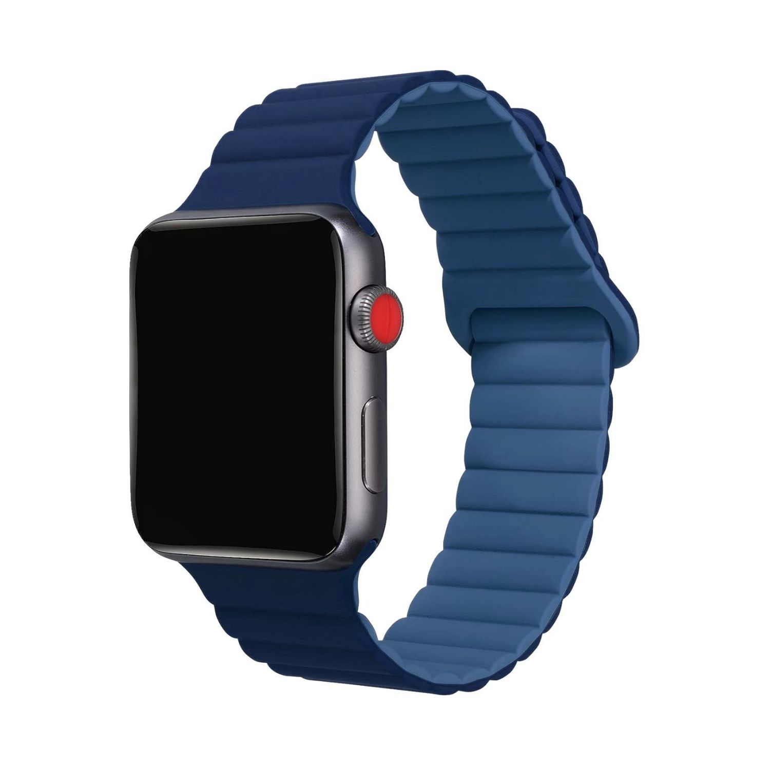 WBANDMAGBLLB - Correa Apple Watch 42/44/45mm Silicona Azul (WBANDMAGBLLB)