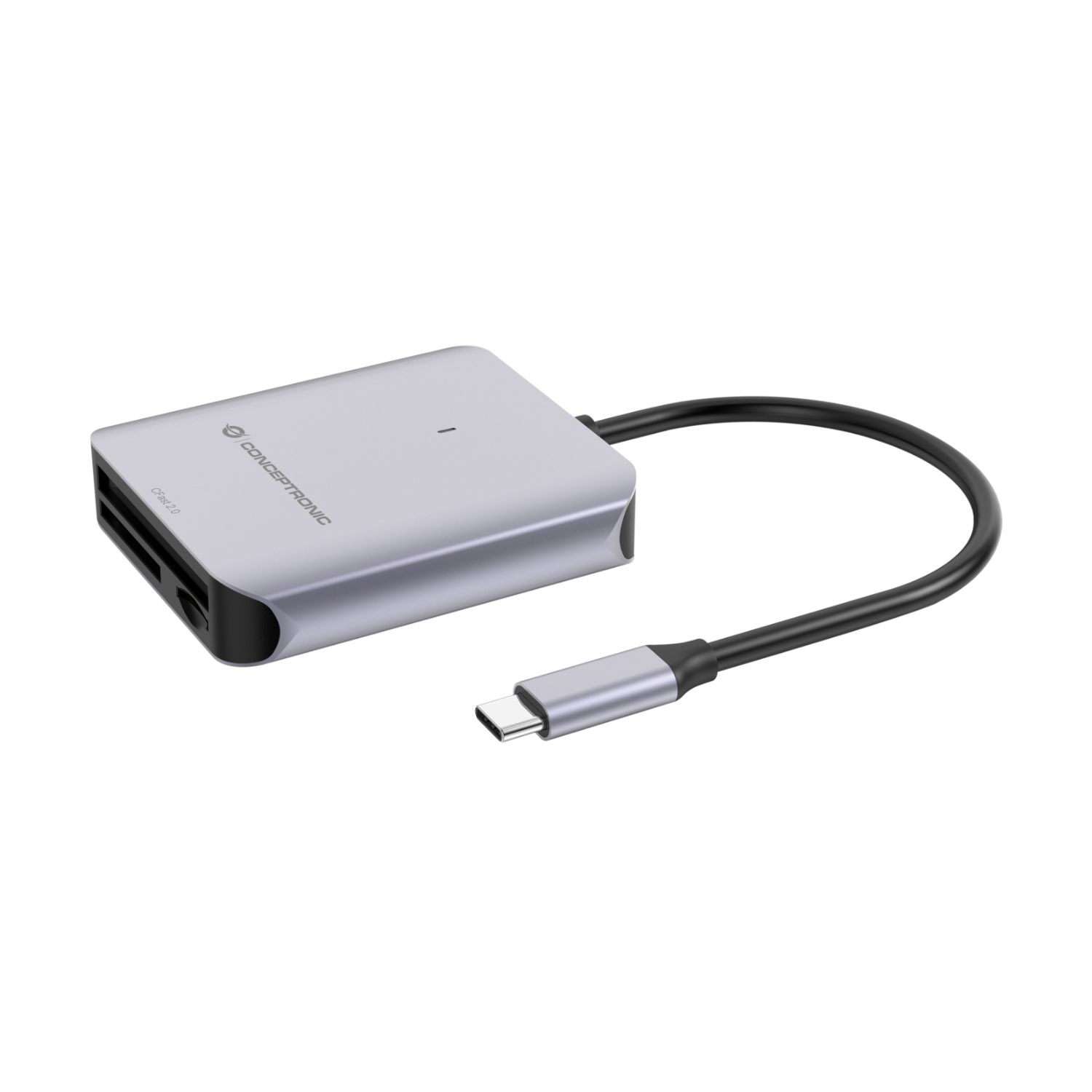 BIAN09G - Lector Tarjetas CONCEPTRONIC USB-C 3.1 Micro SD (Transflash)/Micro SDHC/Micro SDXC/SD/SDHC Gris (BIAN09G)