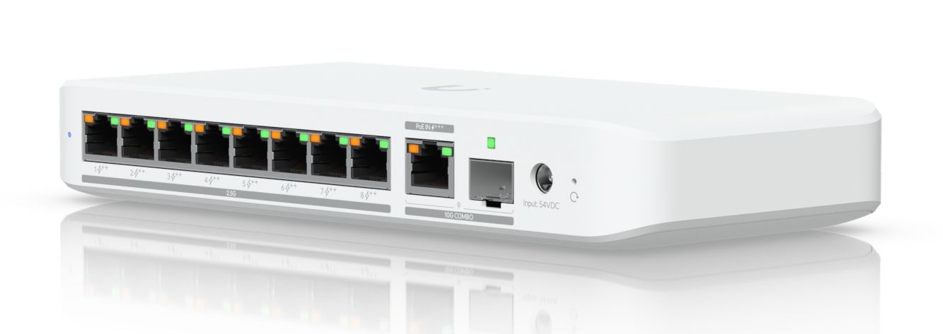 USW-FLEX-2.5G-8-POE - Switch UBIQUITI 8p 2.5GbE Poe++, RJ45/SFP+ 10GbE (USW-FLEX-2.5G-8-POE)