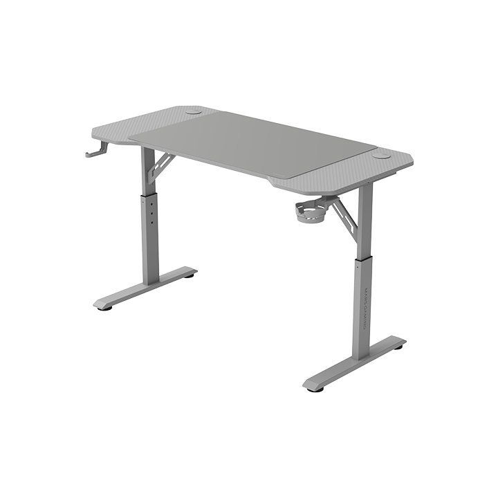 MGDERGO120W - Mesa Mars Gaming 120x60cm Mx 100Kg, Altura Ajustable 3 Posiciones, Ergonmica, AlfombrillaXXL, Blanca. (MGDERGO120W)