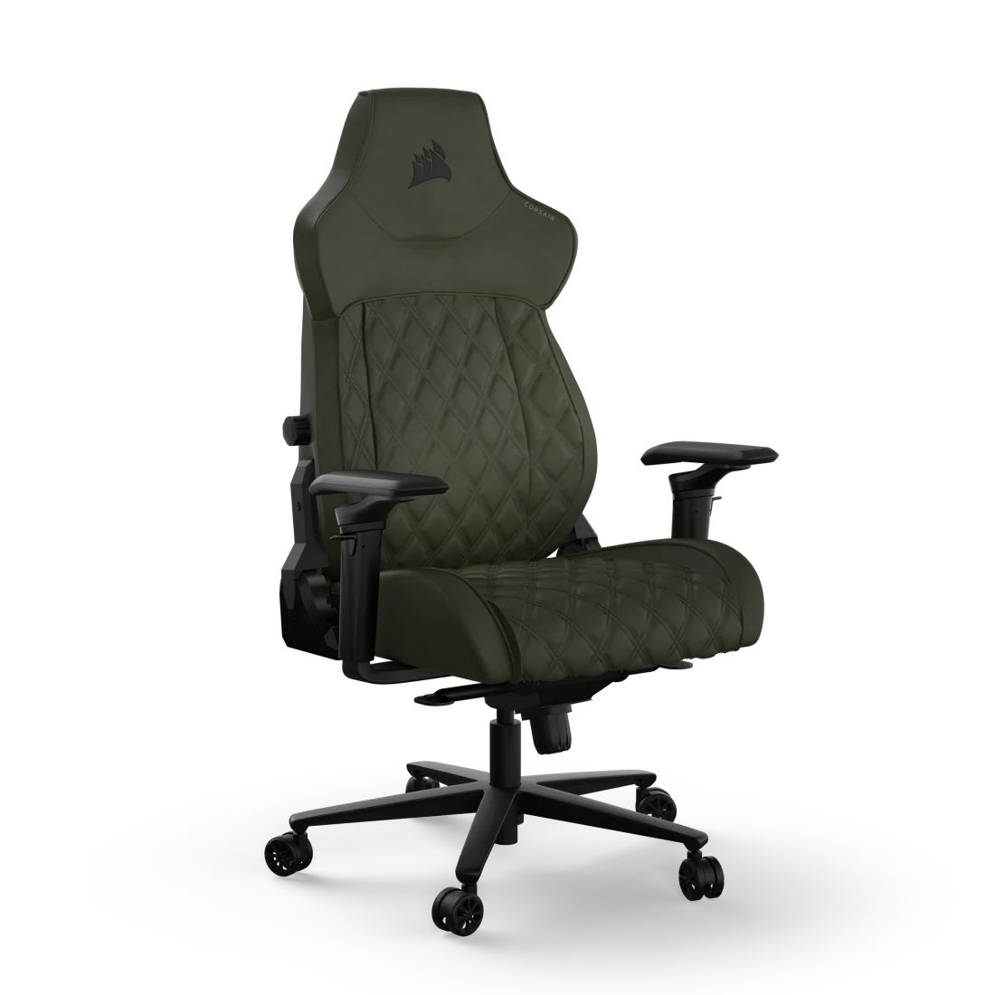 CF-9010068-WW - Silla Gaming CORSAIR TC500 Luxe Sherwood, confeccionada en tela transpirable Verde, Soporte lumbar integrado, Reposabrazos Omniflex, Almohada para el cuello desmontable. (CF-9010068-WW)