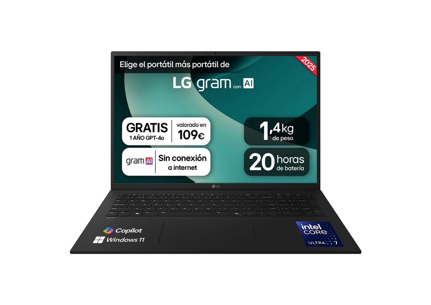 17Z90T-V.AP88B - LG Gram Ultra7 32Gb 1Tb SSD 17