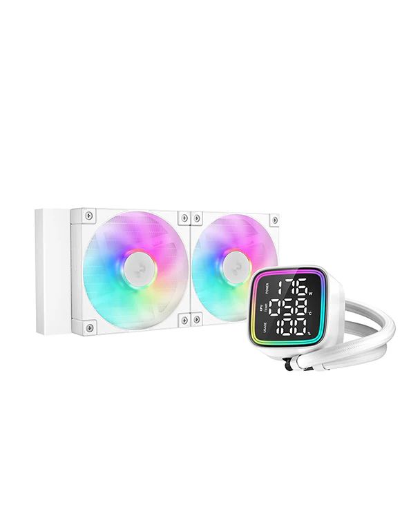 R-LD240-WHDMMN-G-1 - Refrigeracin Lquida DEEPCOOL LD240 LCD RGB 2x120mm Blanco (R-LD240-WHDMMN-G-1)