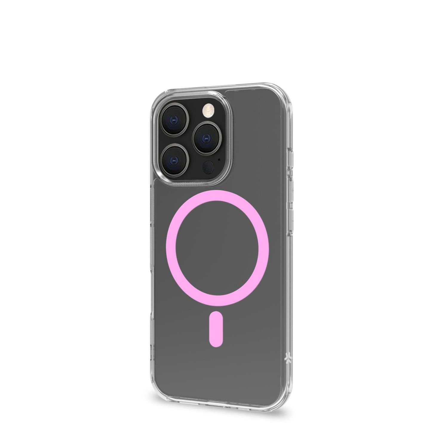 GELSKINMAG1113P - Funda CELLY iPhone 16 Pro Transparente/Rosa. (GELSKINMAG1113P)