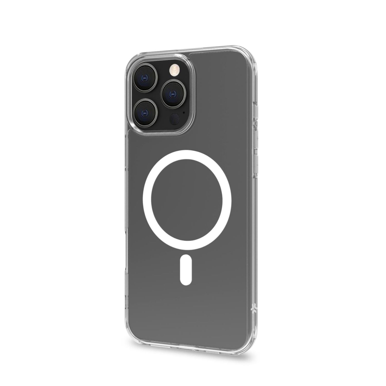 GELSKINMAG1115W - Funda CELLY iPhone 16Pro Max Transparente/Blanco. (GELSKINMAG1115W)