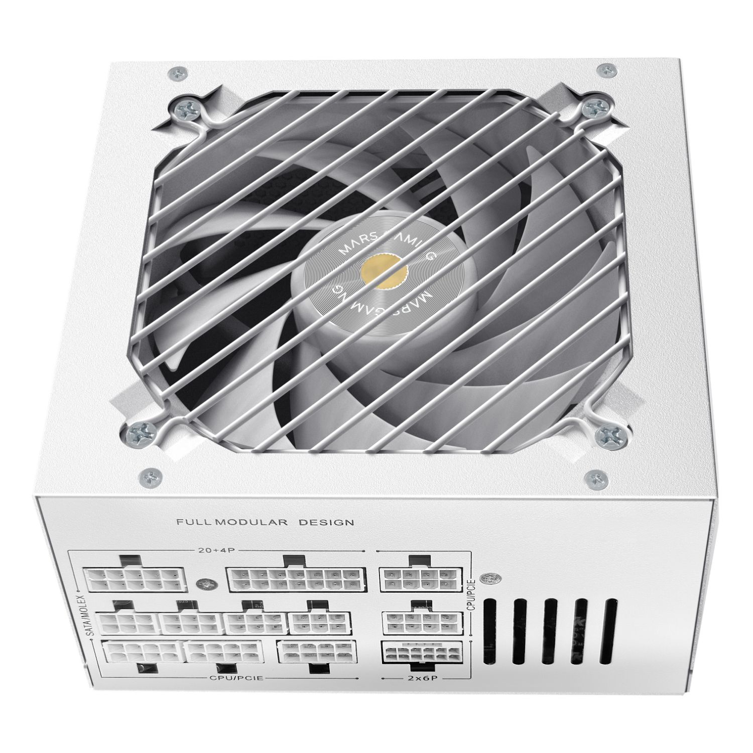 MPB1000PSIW - Fuente MARS GAMING 1000W ATX3.1 80+Gold 140mm Blanco (MPB1000PSIW)