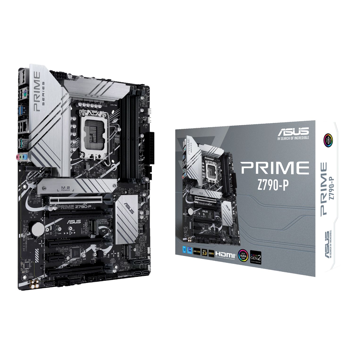 90MB1CK0-M1EAY0 - ASUS PRIME Z790-P: (1700) 4DDR5 HDMI DP Usb-A Usb-C PCIe5.0 4xSATA6Gb/s 3xM.2 ATX