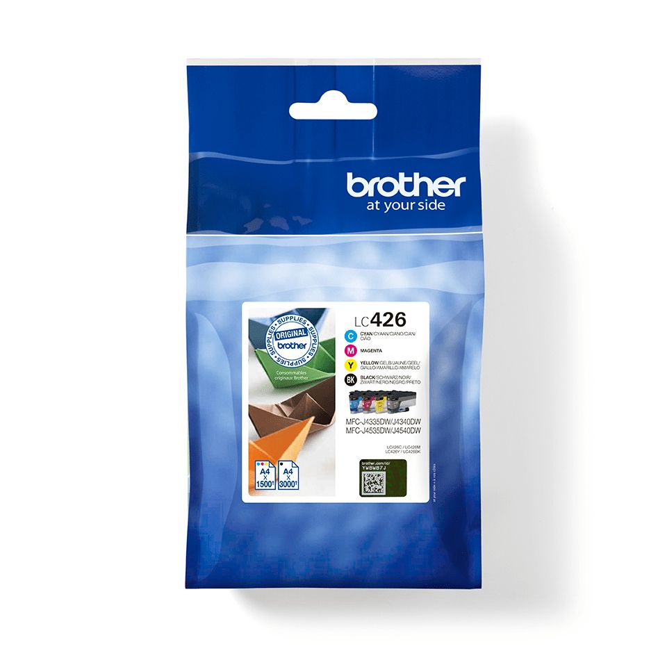LC426VAL - Tinta Brother Pack Negro/Tricolor 3000/1500 pginas (LC426VAL)