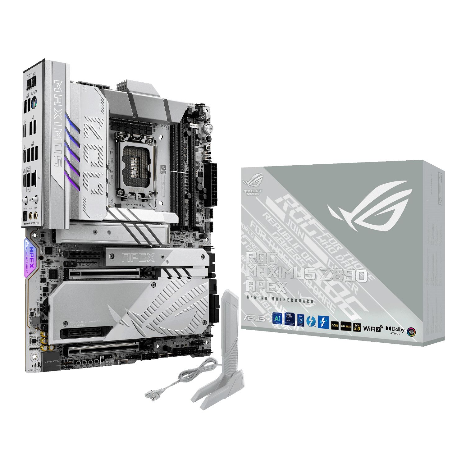 90MB1IP0-M0EAY0 - ASUS ROG MAXIMUS Z890 APEX: (1851) 2DDR5 4SATA3 6xM.2 5GBLAN WIFI7 BT5.4 9Usb3.2 2THUNDERBOLT ATX (90MB1IP0-M0EAY0)