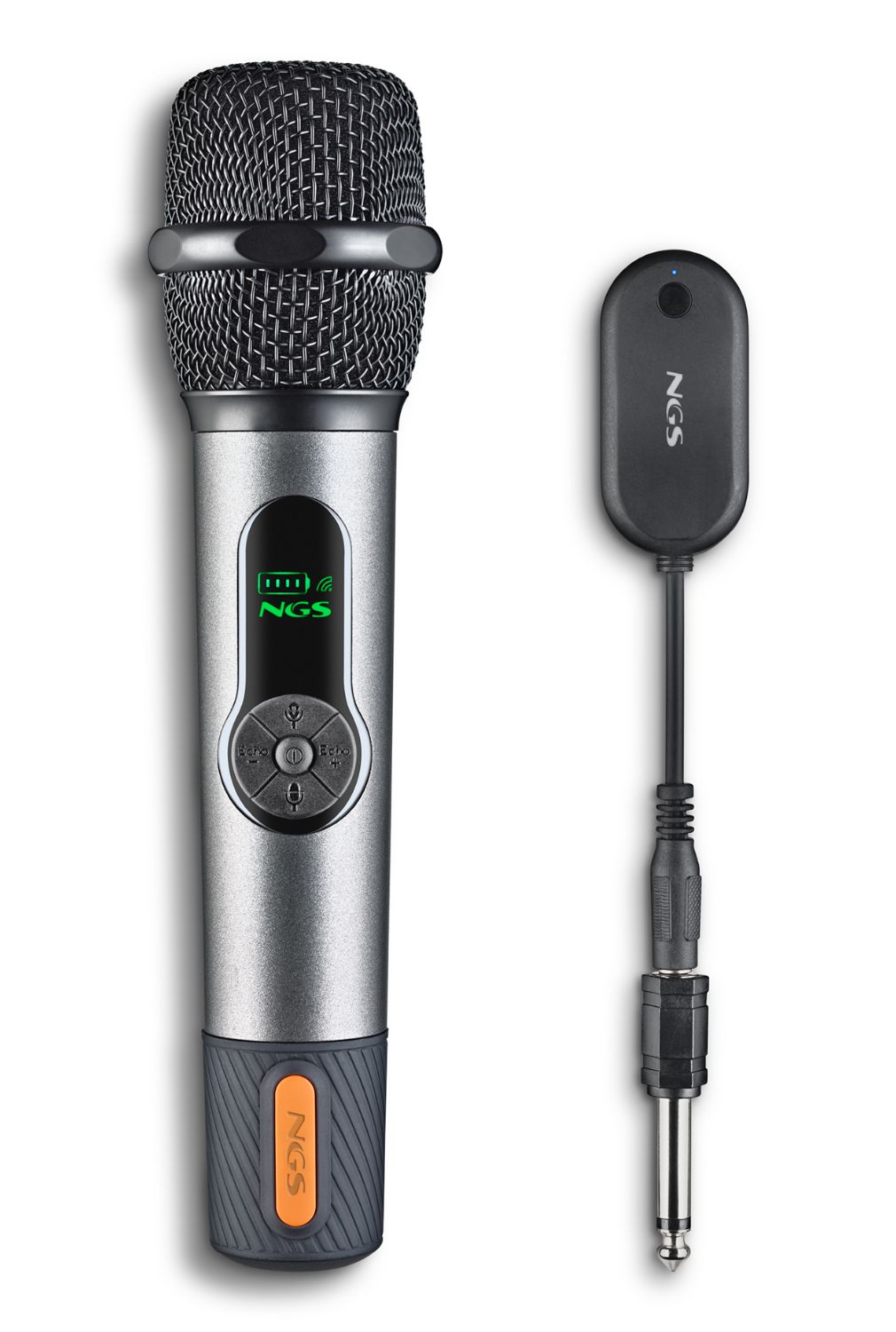 SINGERSTAR - Micrfono NGS Wireless +Adaptador Jack6.3mm, hasta 30h, 2.4Ghz. (SINGERSTAR)
