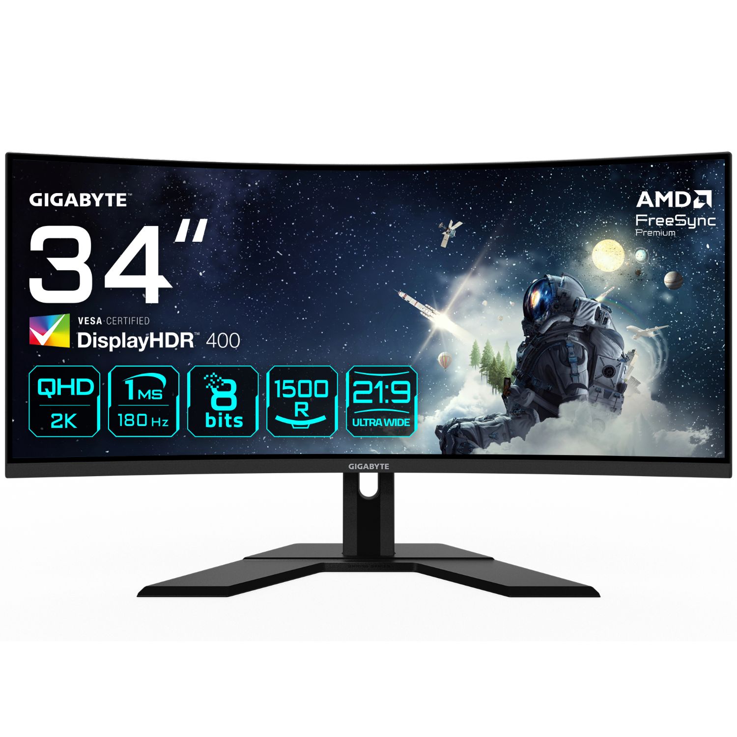 20VM0-G34WQCPBI-1EKR - Monitor Gaming GIGABYTE G34WQCP 34